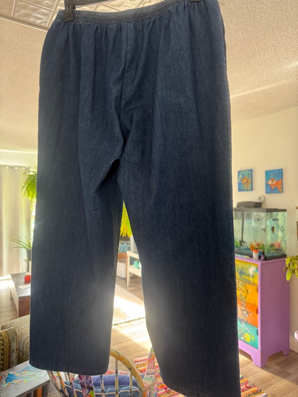 Custom Painted Women’s Size 14 Jeans - One-of-a-Kind Wearable Art - Picture 8 of 11